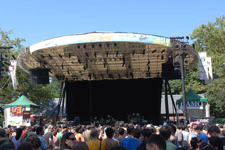 A crowd at SummerStage